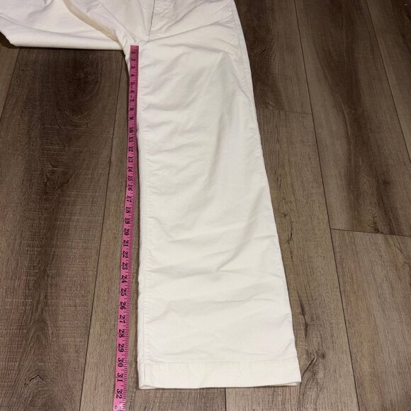 FAHERTY Stretch Cord Wide Leg Pants Size 30 Egret Corduroy High Rise - Picture 12 of 15